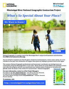 Mississippi River Geotourism Program Flyer